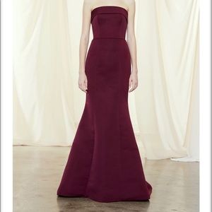 Amsale dress Hunter Green